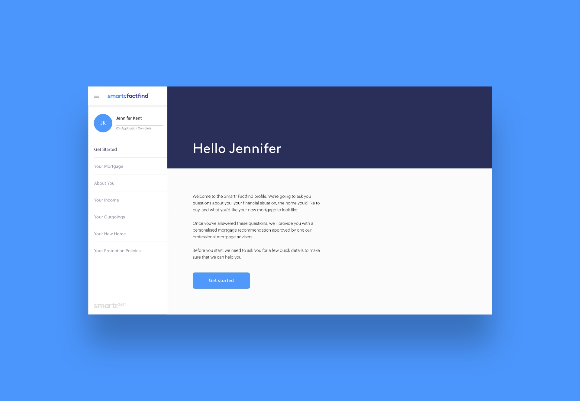 User Interface Design for smartr365
