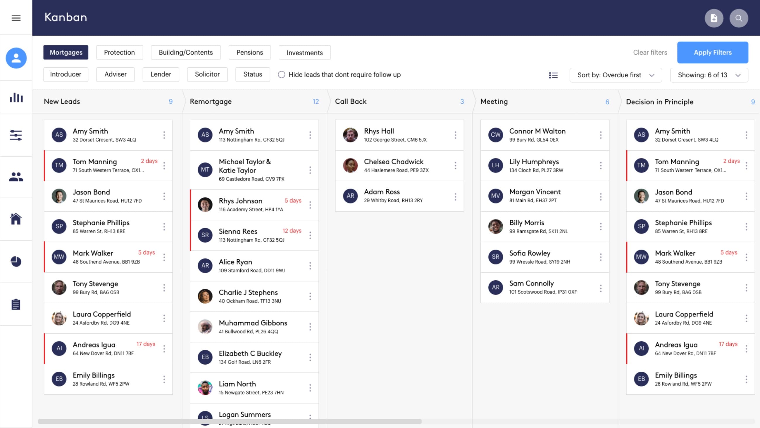 smart365 mortgage kanban pipeline