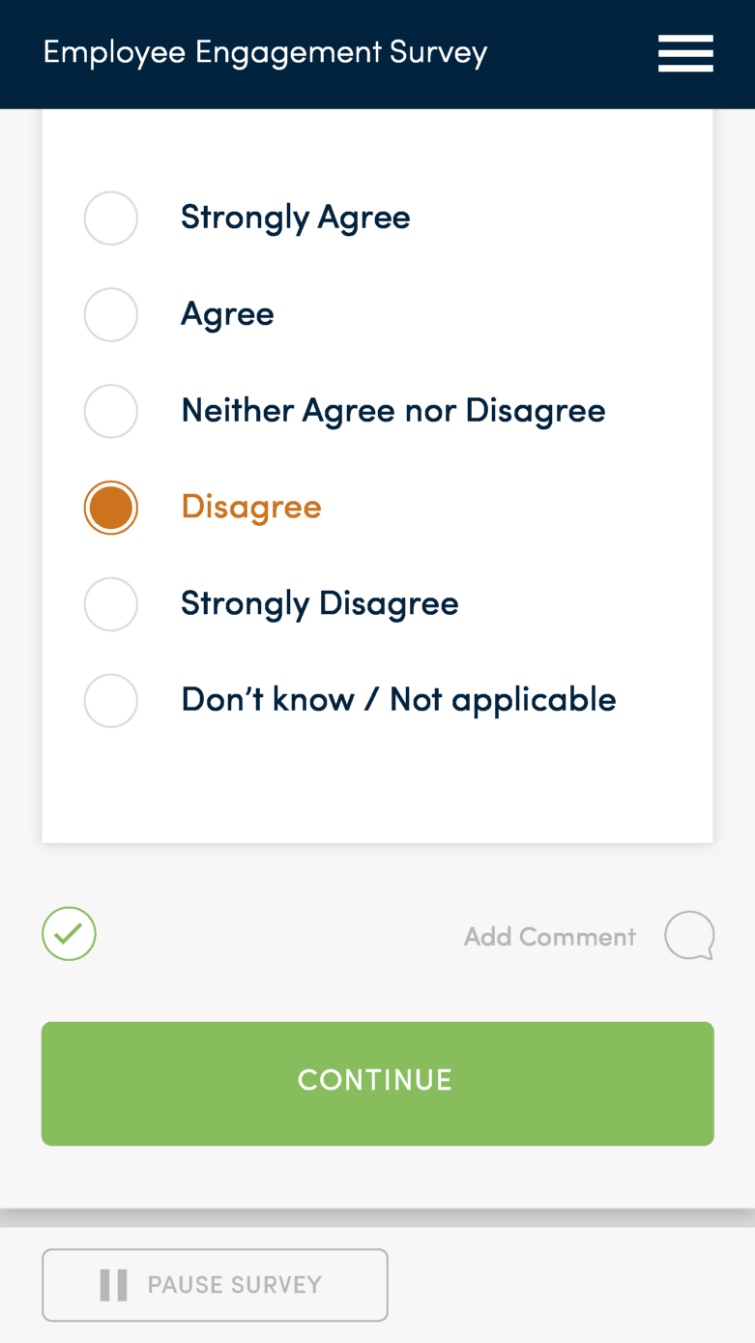 completing a Sirota survey
